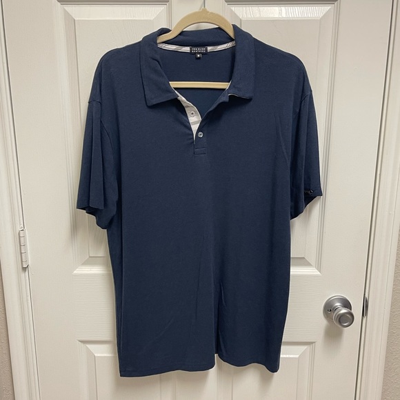 Two Blind Brothers Navy Polo - Picture 1 of 9